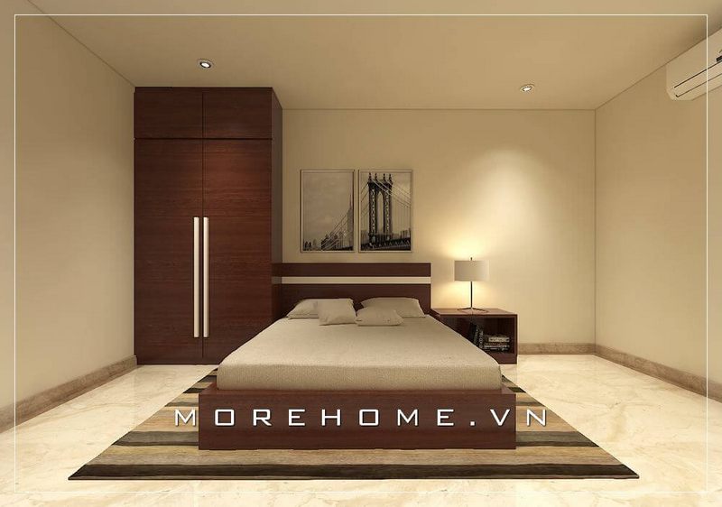 Giường ngủ con trai hiện đại, đơn giản phù hợp với cá tính của chủ nhân căn phòng